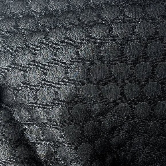 Black pencil skirt with back slit - Lined - brocade jacquard lurex fabric - Picture 6 of 6